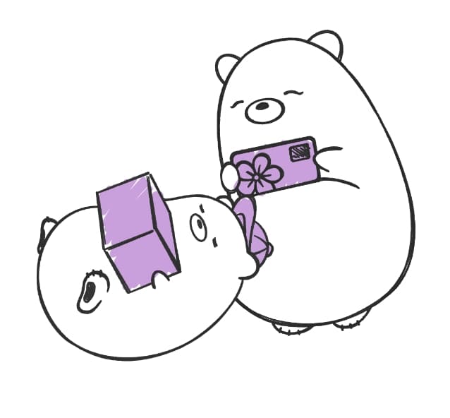 エンイベのキャラクターくまの親子